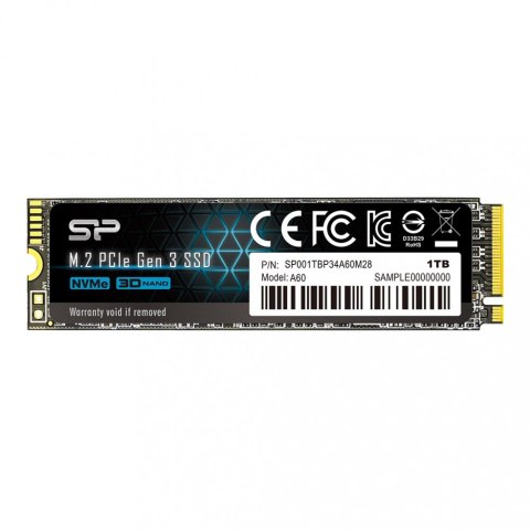 Dysk SSD Silicon Power P34A60 1TB NVMe M.2 szybki 2200 MB/s