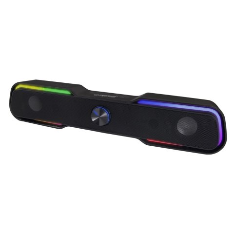 Głośnik USB Soundbar Esperanza Apala Rainbow LED 6W