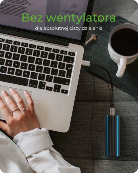 IcyBox IB-1824ML-C31 obudowa M.2 NVMe SSD z RGB aluminiowa