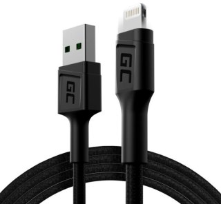 Kabel Green Cell Ray USB Lightning 120 cm szybkie ładowanie LED