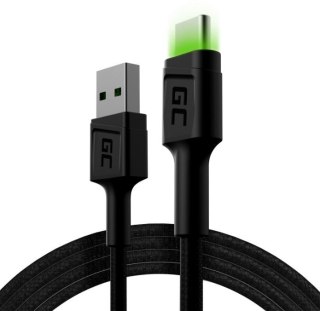 Kabel Green Cell GC Ray USB-C 120cm z LED szybkie ładowanie