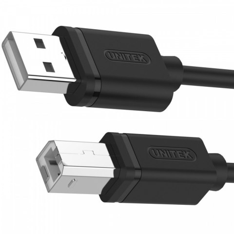 Kabel USB Unitek 2.0 AM-BM 3M czarny do drukarki