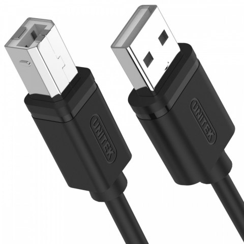 Kabel USB Unitek 2.0 AM-BM 3M czarny do drukarki