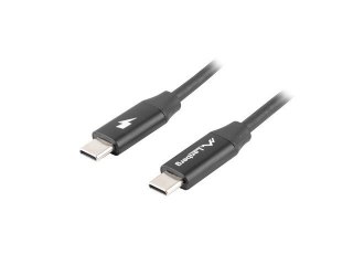 Kabel USB-C M/M 2.0 Lanberg czarny 1.8m szybkie ładowanie Quick Charge 4.0