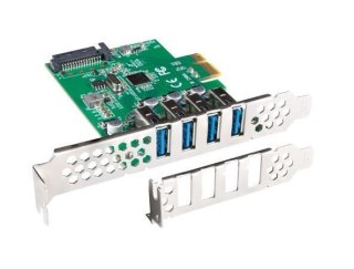 Karta PCI USB 3.1 Gen1 Lanberg PCE-US3-004 szybka z chipsetem Renesas