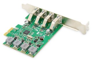Karta rozszerzeń Digitus USB 3.0 PCIe 4xUSB 3.0 Low Profile SuperSpeed