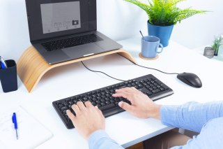 Klawiatura przewodowa Trust Primo cicha odporna na zalanie USB 1.8m