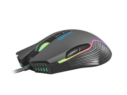 Mysz Fury Hustler 6400 DPI RGB gamingowa precyzyjna ergonomiczna
