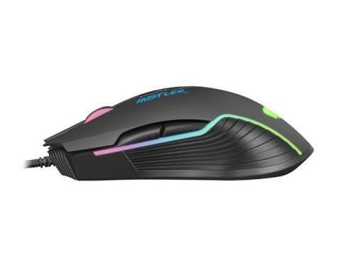 Mysz Fury Hustler 6400 DPI RGB gamingowa precyzyjna ergonomiczna