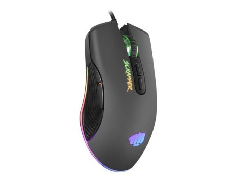 Mysz Fury Scrapper 6400 DPI RGB gamingowa z ergonomiczną budową