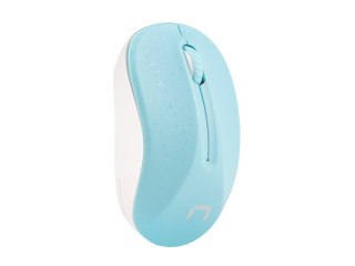 Mysz bezprzewodowa Natec Toucan niebiesko-biała ergonomiczna kompaktowa