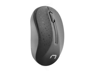 Mysz bezprzewodowa Natec Toucan czarno-szara ergonomiczna z sensorem 1600 DPI