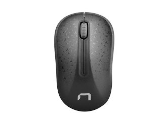 Mysz bezprzewodowa Natec Toucan czarno-szara ergonomiczna z sensorem 1600 DPI