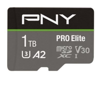 PNY Pamięć microSDXC 1TB Pro Elite UHS-I szybka pamięć 100MB/s