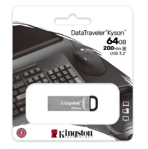 Pendrive Kingston DataTraveler Kyson 64 GB USB 3.2 szybki metalowy