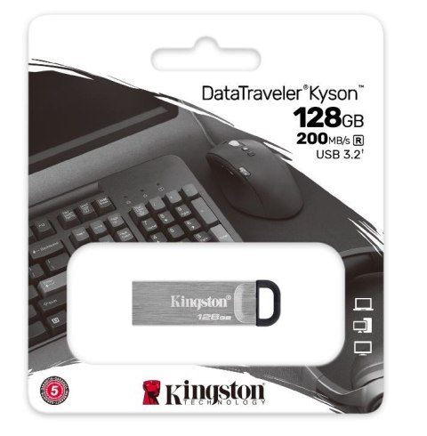 Pendrive Kingston DataTraveler Kyson 128 GB USB 3.2 Gen1 szybki metalowy