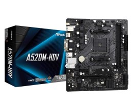 Płyta główna ASRock A520M-HDV AM4 mATX z HDMI 2DDR4
