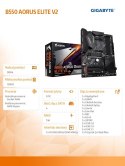 Płyta główna Gigabyte B550 AORUS ELITE V2 AM4 DDR4 ATX z HDMI DP M.2