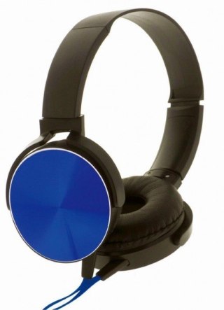 Słuchawki Rebeltec Montana stereo z mikrofonem czarno-niebieskie