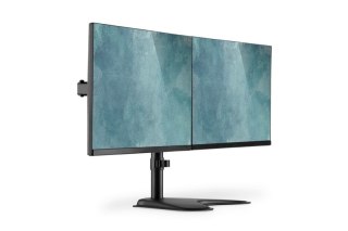 Stojak biurkowy Digitus 2xLCD uchylno-obrotowy czarny do monitorów 15-32"