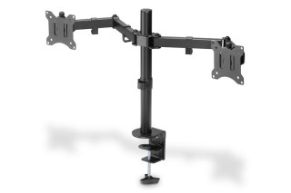 Uchwyt biurkowy Digitus 2xLCD 32 max. obrotowy czarny ergonomiczny