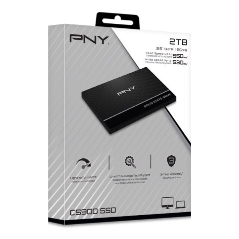 Dysk SSD PNY 2TB 2,5 SATA3 SSD7CS900-2TB-RB wydajny i niezawodny