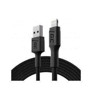 Kabel Green Cell GC PowerStream USB - Lightning 120 cm szybkie ładowanie