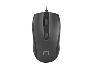 Mysz Natec Hoopoe 2 optyczna czarna 1600 DPI ergonomiczna biurowa