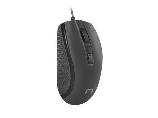 Mysz Natec Hoopoe 2 optyczna czarna 1600 DPI ergonomiczna biurowa