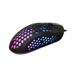 Mysz optyczna ART AM-99 6400DPI USB RGB ultralekka dla graczy