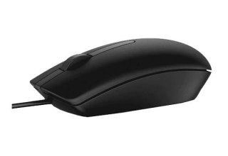 Mysz optyczna Dell MS116 USB przewodowa czarna 1000 DPI komfortowa