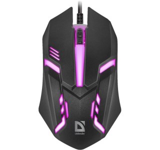 Mysz przewodowa Defender CYBER MB-560L optyczna czarna gamingowa z podświetleniem