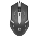 Mysz Defender HIT MB-601 przewodowa optyczna gamingowa LED 1200dpi