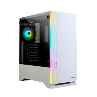 Obudowa Zalman S5 WHITE ATX Mid Tower RGB fan hartowane szkło