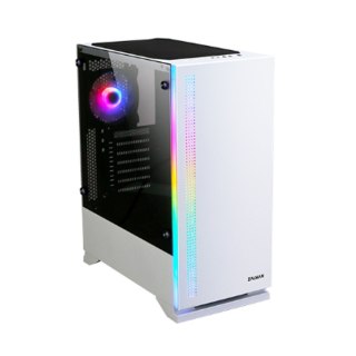 Obudowa Zalman S5 WHITE ATX Mid Tower RGB fan hartowane szkło