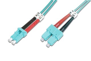 Patchcord światłowodowy Digitus FO LC-SC MM duplex LSOH 3m wydajny