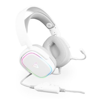 Słuchawki MODECOM MC-899 PROMETHEUS białe gamingowe z mikrofonem LED