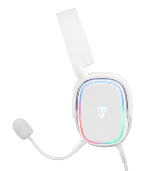 Słuchawki MODECOM MC-899 PROMETHEUS białe gamingowe z mikrofonem LED