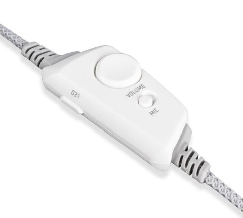 Słuchawki MODECOM MC-899 PROMETHEUS białe gamingowe z mikrofonem LED