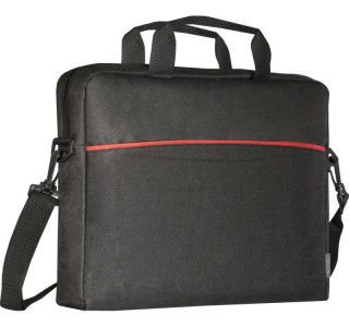 Torba Defender Lite 15.6 czarna wzmocnione boki płaski kształt