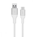 Kabel USB 3.0 USB C 2m PREMIUM 3A biały TPE szybkie ładowanie