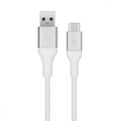 Kabel USB 3.0 USB C 2m PREMIUM 3A biały TPE szybkie ładowanie