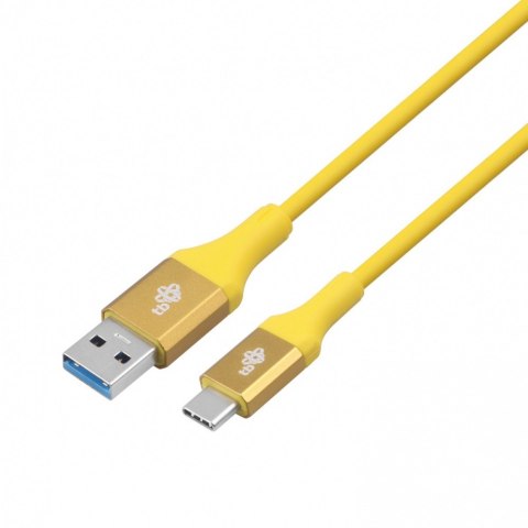 Kabel USB 3.0 USB C 2m PREMIUM szybkie ładowanie żółty TPE
