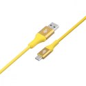 Kabel USB 3.0 USB C 2m PREMIUM szybkie ładowanie żółty TPE