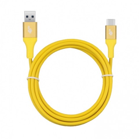Kabel USB 3.0 USB C 2m PREMIUM szybkie ładowanie żółty TPE
