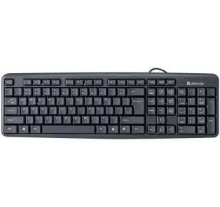 Klawiatura biurowa Defender Element HB-520 czarna trwała USB