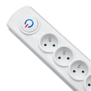 Listwa antyprzepięciowa Qoltec 8 gniazd 1.5m z włącznikiem Quick Switch