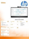 Monitor HP E24mv G4 FHD 23,8'' konferencyjny z kamerą i głośnikami