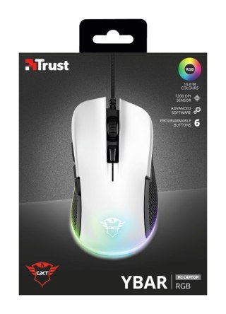 Mysz gamingowa Trust GXT 922W YBAR 7200 DPI z podświetleniem LED
