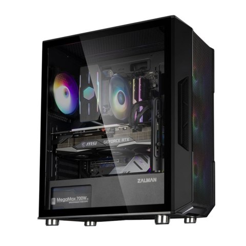 Obudowa Zalman I3 Neo ATX Mid Tower RGB 4 wentylatory wydajna czarna